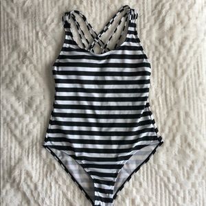 Black & White One Piece Swimsuit